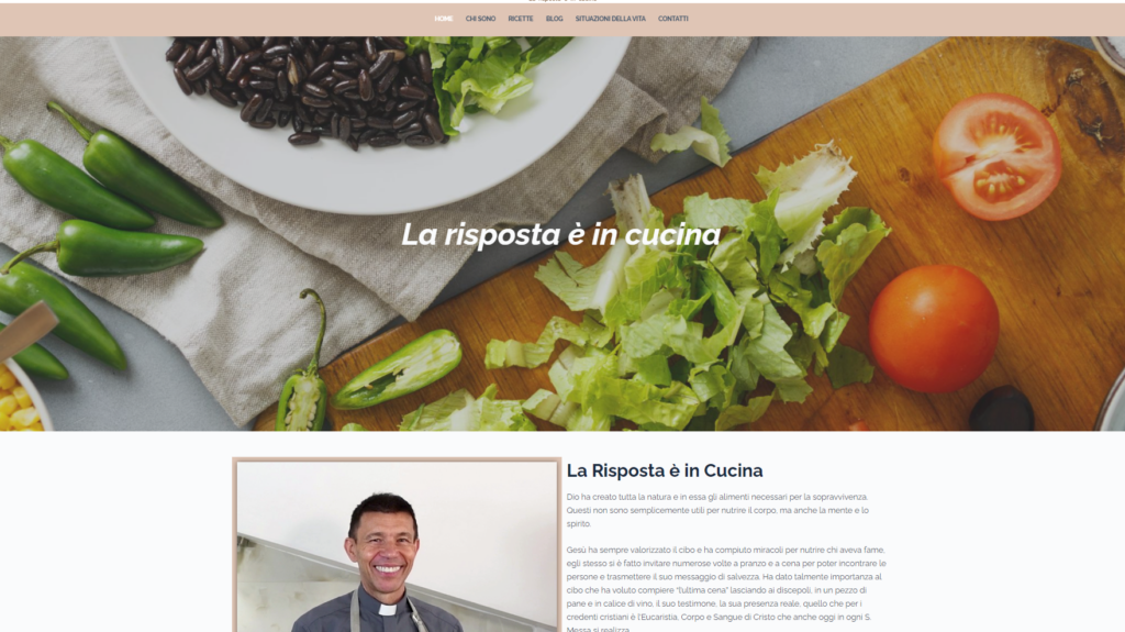 Sito web di cucina